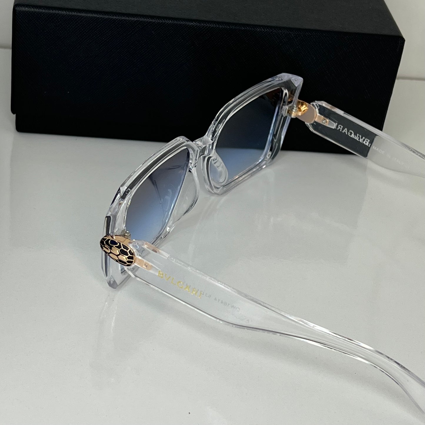Lunettes Bvlgari Crystal blue