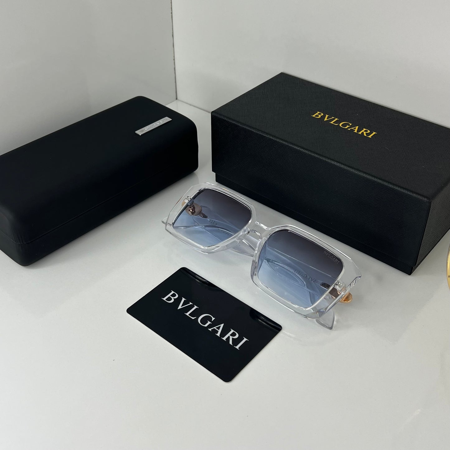 Lunettes Bvlgari Crystal blue